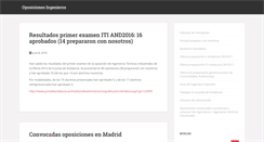 Desktop Screenshot of oposiciones-ingenieros.com
